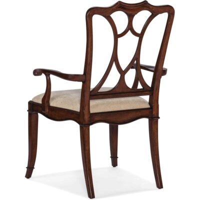 Alternative view of Charleston Upholstered Seat Arm Chair