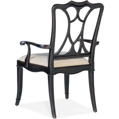 Alternative view of Charleston Upholstered Seat Arm Chair