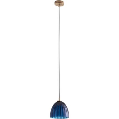 Alternative view of Caterina Single Pendant - Blue Avio