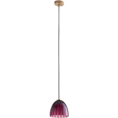 Caterina Single Pendant - Aubergine