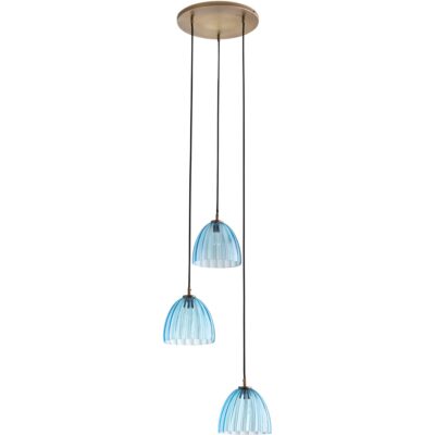 Alternative view of Caterina Triple Pendant - Aqua