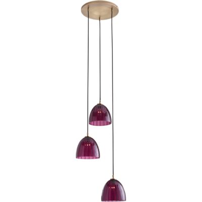 Caterina Triple Pendant - Aubergine