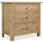 Driftwood Three-Drawer Nightstand