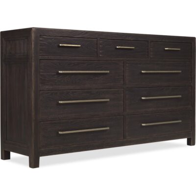 Driftwood Nine-Drawer Dresser