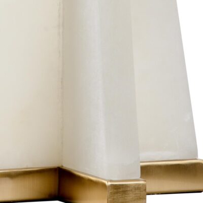 Alternative view of Alabaster Pyramid Lamp