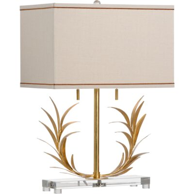 Gold Laurel Lamp