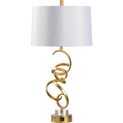 Swirl Gold Lamp