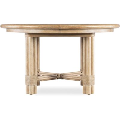 Alternative view of Retreat Pole Rattan Round Dining Table w/1-20in leaf