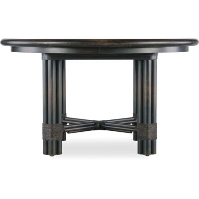 Alternative view of Retreat Pole Rattan Round Dining Table w/1-20in leaf