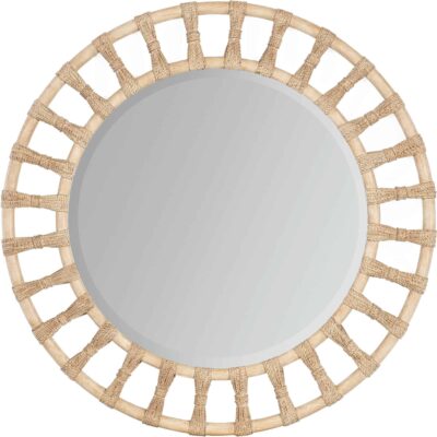 Retreat Pole Rattan Accent Mirror