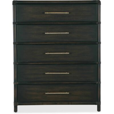Alternative view of Retreat Pole Rattan Five-Drawer Chest
