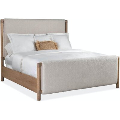 Retreat King Upholstered Panel Bed