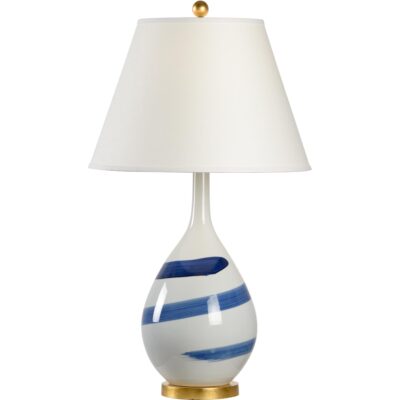 Blue Swirl Lamp