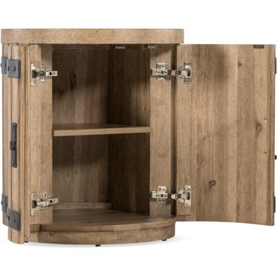 Alternative view of Vineyard Row Wine Barrel End Table