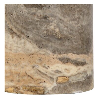 Alternative view of Gray Marble Column Lamp