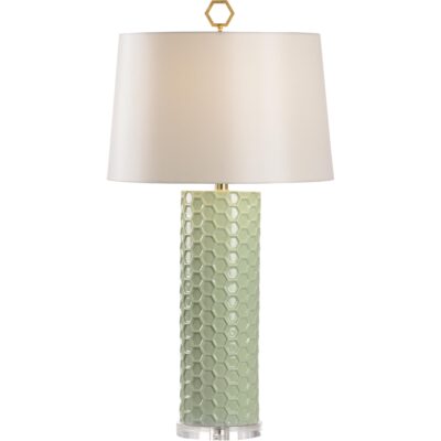 April Honeycomb Lamp - Pistachio