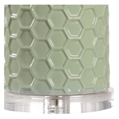 Alternative view of April Honeycomb Lamp - Pistachio