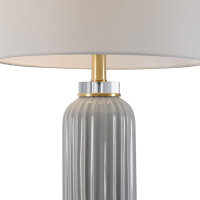 Alternative view of Samuel Ceramic Lamp - Gray
