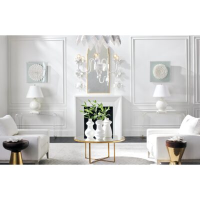 Alternative view of Fern Chandelier - White