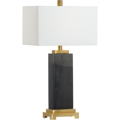 Black Kennedy Marble Lamp