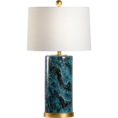 Malachite Cylinder Lamp