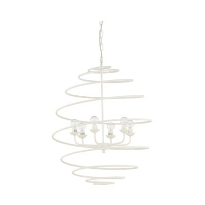 Alternative view of Spyral Chandelier - White