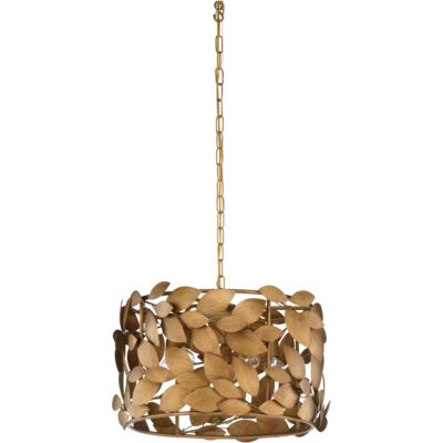 Alternative view of Ficus Round Chandelier - Gold