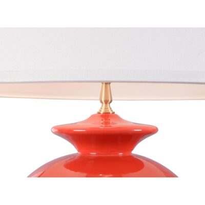 Alternative view of Opus Ceramic Lamp - Red