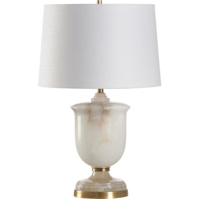 Alternative view of Alabaster Urn Lamp