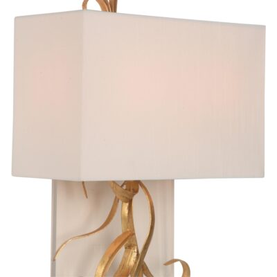 Alternative view of Curling Leaves Sconce w/ Acrylic