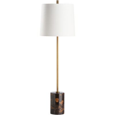 Alternative view of Lambeth Table Lamp-Brown Marble