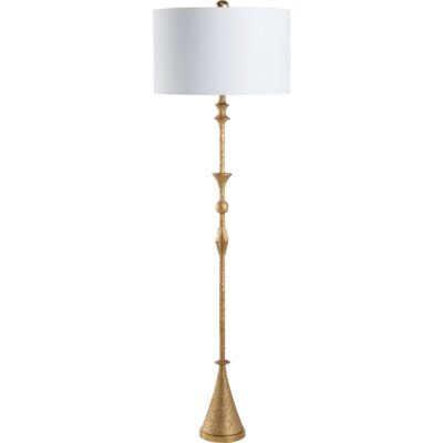Alternative view of Gia Floor Lamp - Textured Gilt