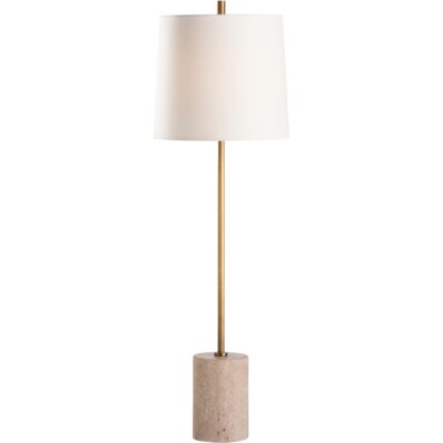 Lambeth Table Lamp-Travertine