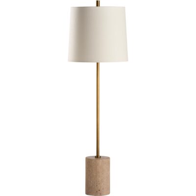 Alternative view of Lambeth Table Lamp-Travertine