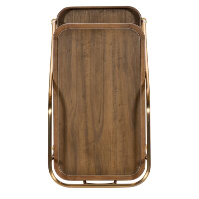 Alternative view of Commerce and Market Walnut Wine and Bar Cart