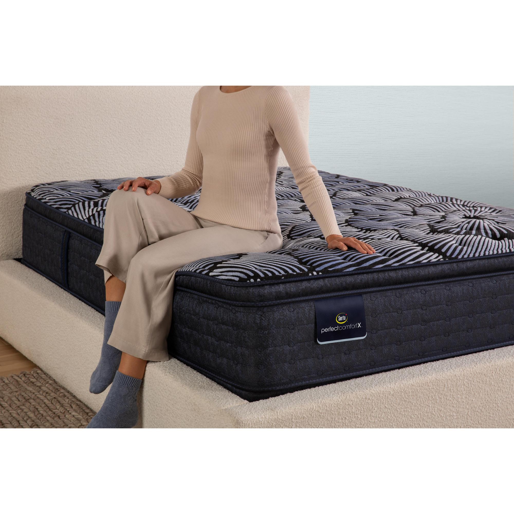 Serta Perfect Comfort Textural Medium Euro Top Twin XL Mattress - Image 9