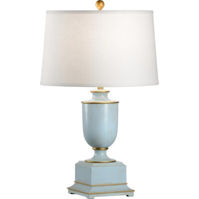 Old Washed Urn Lamp - Blue Feb-82 Feb-82 Feb-82
