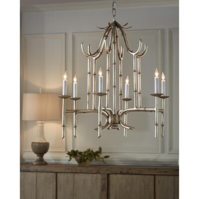 Alternative view of Bamboo Chandelier - Silver
