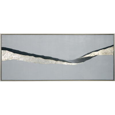 Frequency - 72" X 30" - Silver Floater Frame