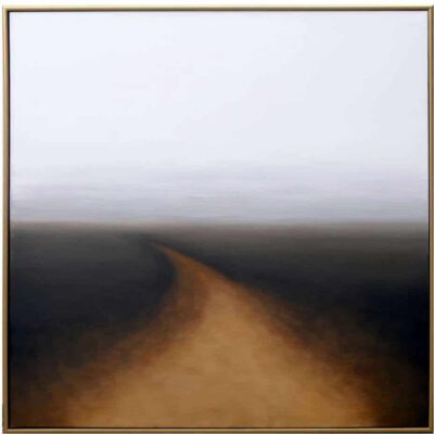 Autumn Silence - 48" X 48" - Gold Floater Frame