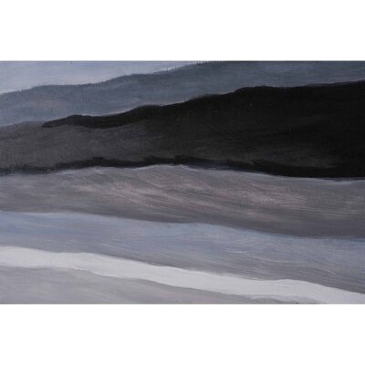 Alternative view of Mystic Landscape - 72" X 22" - Black Floater Frame