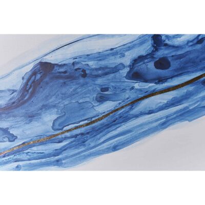 Alternative view of Fluidity (Set Of 2) - 40" X 60" - Gold Floater Frame