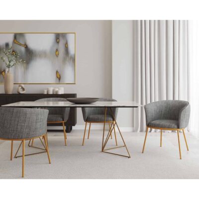 Alternative view of Water Marks - 72" X 48" - Gold Floater Frame