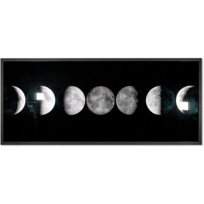 Alternative view of Moon Phases - 72" X 30" - Charcoal Frame