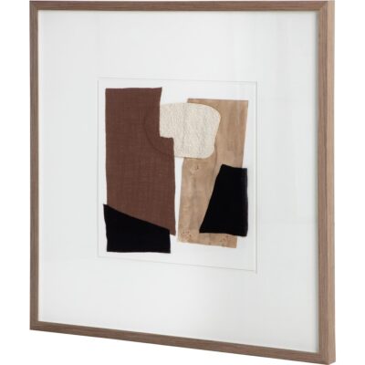 Alternative view of Family Dynamics I - 40" X 40" - Medium Brown Frame