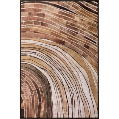 Turning Point I - 40" X 60" - Deep Brown Floater Frame