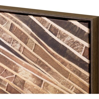 Alternative view of Turning Point I - 40" X 60" - Deep Brown Floater Frame