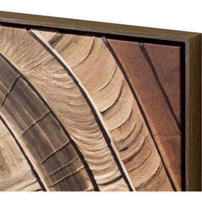 Alternative view of Turning Point Iii - 40" X 60" - Deep Brown Floater Frame