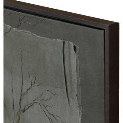Alternative view of Enchanted Forest - 60" X 40" - Dark Brown Floater Frame - Green