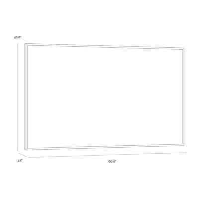 Alternative view of Dream State - 60" X 40" - Natural Floater Frame - Fury